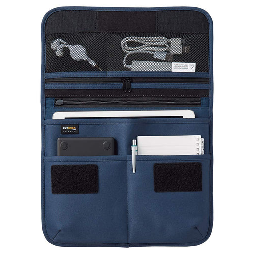 Lihit Lab Navy Cordura Flat Pouch A7767-11-Kiichin - The #1 Place for Japanese Goods in Your Hand!