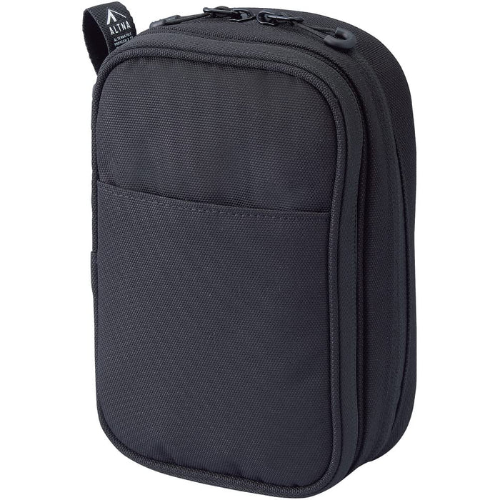 Lihit Lab Japan Cordura Double Pen Pouch A7765-24 Black-Kiichin - The #1 Place for Japanese Goods in Your Hand!