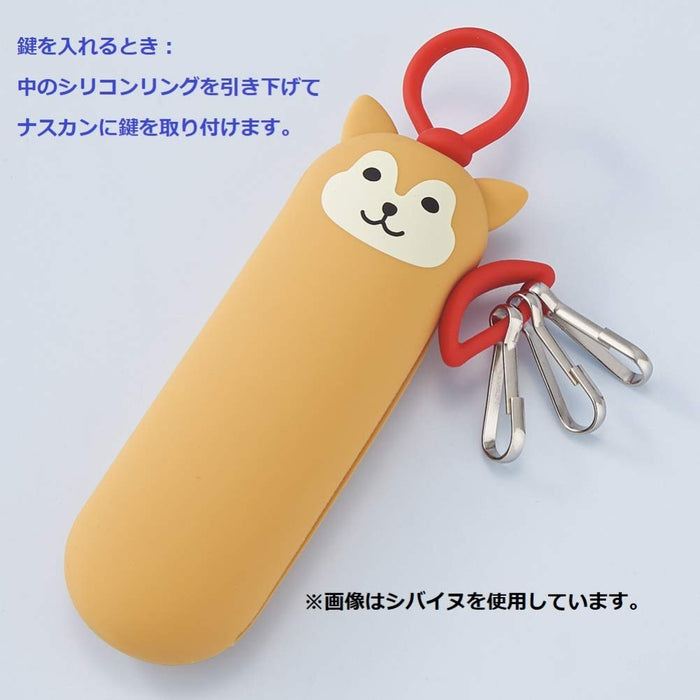 Lihit Lab Key Case Slim Mikeneko A7785-7 Japan's Top Choice for Organizing Keys-Kiichin - The #1 Place for Japanese Goods in Your Hand!