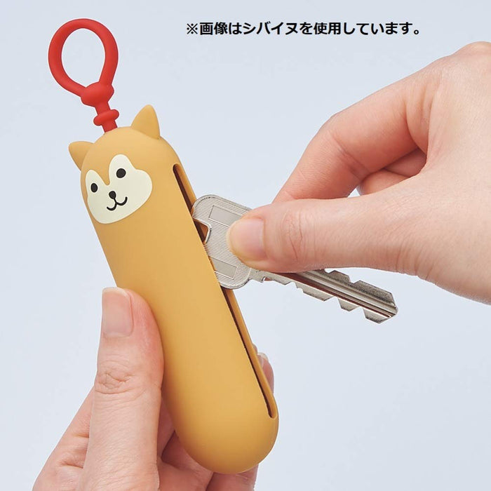 Lihit Lab Key Case Slim Mikeneko A7785-7 Japan's Top Choice for Organizing Keys-Kiichin - The #1 Place for Japanese Goods in Your Hand!