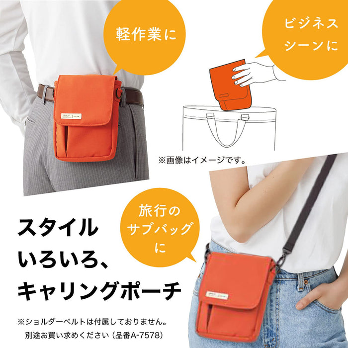 Lihit Lab A6 Smart Fit Carrying Pouch - Black, Made in Japan-Kiichin - The #1 Place for Japanese Goods in Your Hand!