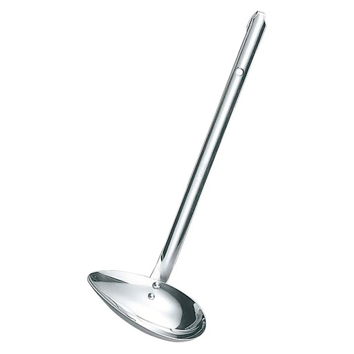 Marutama Left-Handed 40ml Stainless Steel Side-Scooping Ladle-Kiichin - The #1 Place for Japanese Goods in Your Hand!
