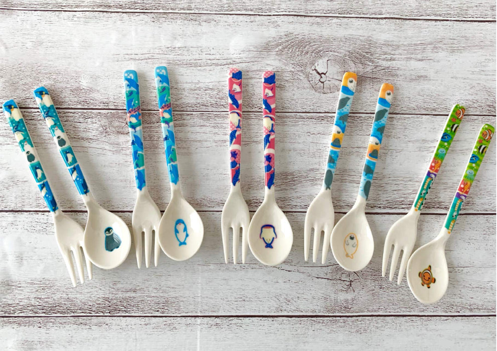 Yaex Japan Melamine Spoon Fork Cutlery Set (5 Types Of Forks) 1 Set-Kiichin - The #1 Place for Japanese Goods in Your Hand!