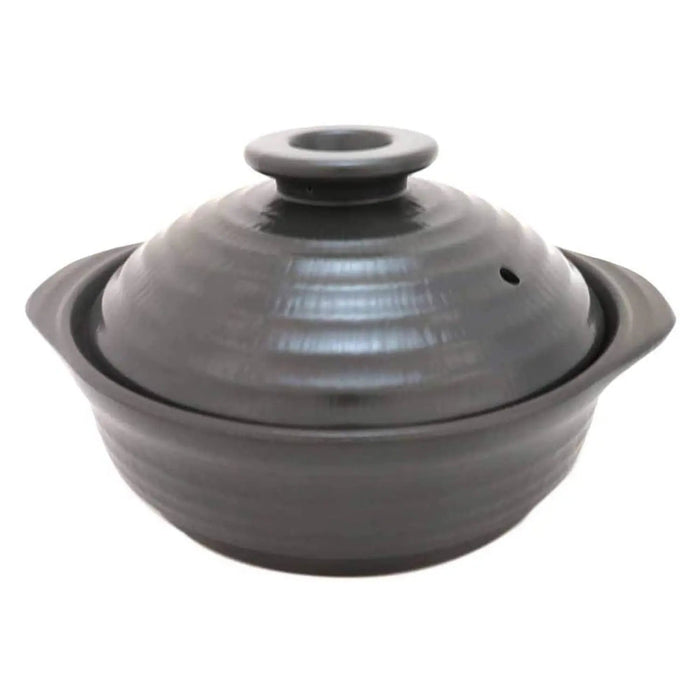 Miyawo Thermatech Ceramic Induction Donabe Casserole 8-Go - Black Premium Ceramic Induction Cookware-Kiichin - The #1 Place for Japanese Goods in Your Hand!