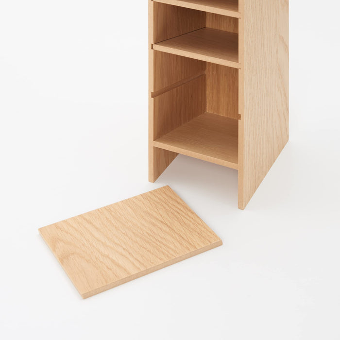 Mujirushi Ryohin 5-Tier Wooden Accessory Rack - 9.2X12.6X25.2Cm-Kiichin - The #1 Place for Japanese Goods in Your Hand!