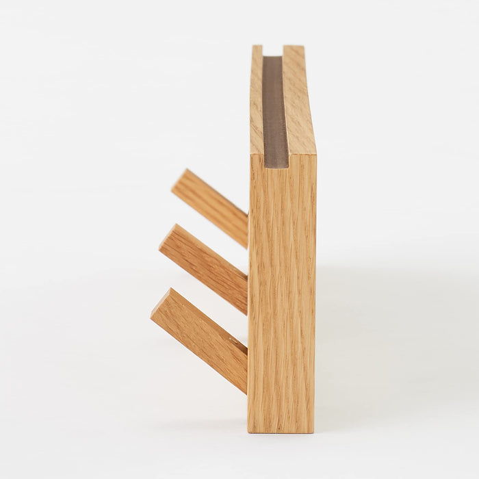 Mujirushi Ryohin Oak Wood Wall Hangers - 44X2.5X10Cm - Japan-Kiichin - The #1 Place for Japanese Goods in Your Hand!
