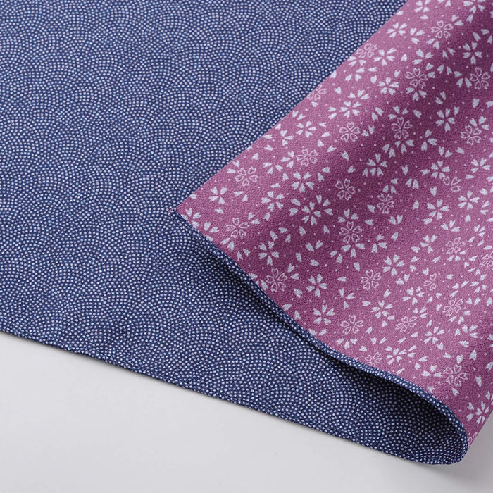 Musubi Furoshiki 70Cm Reversible Shark Tetsu/Rose - Made In Japan 10169-203-Kiichin - The #1 Place for Japanese Goods in Your Hand!