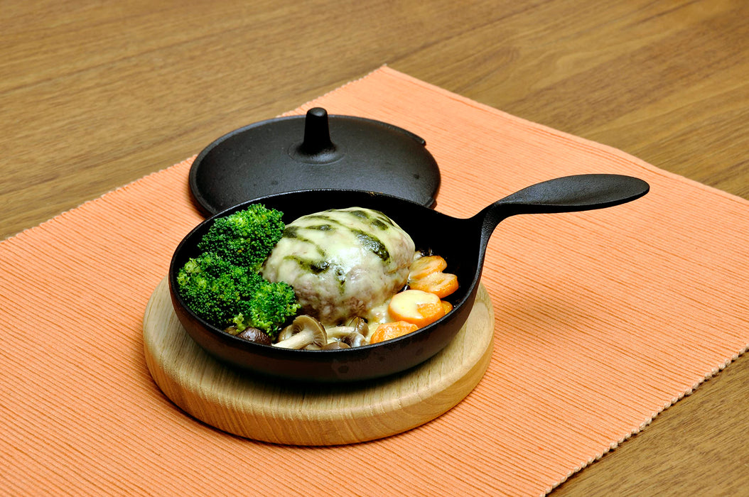 Eugen Nanbu Tekki 14cm Mini Pan with Lid - Ogasawara Rikucho-Kiichin - The #1 Place for Japanese Goods in Your Hand!