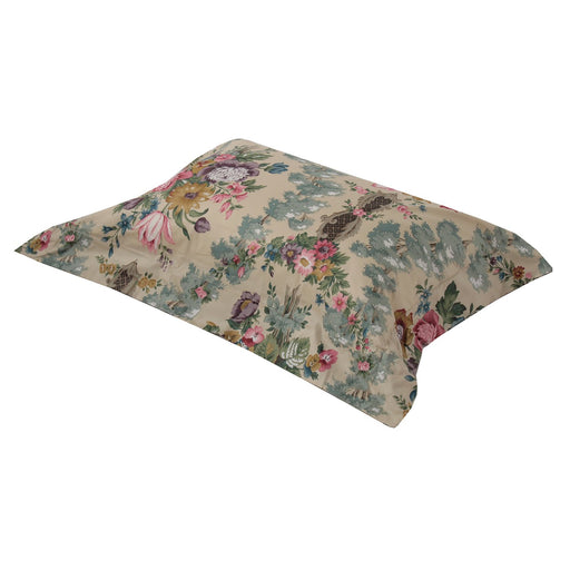 Nishikawa Japan Beige Sanderson Rose Chateau Feather Pillow & Pillowcase-Kiichin - The #1 Place for Japanese Goods in Your Hand!