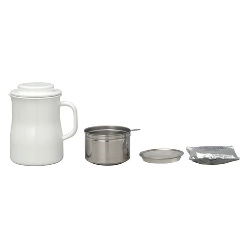 Noda Horo Enamel Oil Pot 2.3L - Premium Quality Kitchen Essential-Kiichin - The #1 Place for Japanese Goods in Your Hand!