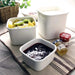 Noda Horo White Enamel Rectangle Deep Food Containers - Large Size with Lid-Kiichin - The #1 Place for Japanese Goods in Your Hand!