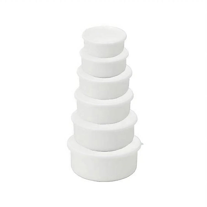 Noda Horo 14cm Enamel Round Food Containers with Lid - White Series-Kiichin - The #1 Place for Japanese Goods in Your Hand!