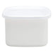 Noda Horo White Enamel Square Food Containers - Medium Size-Kiichin - The #1 Place for Japanese Goods in Your Hand!