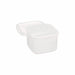 Noda Horo White Enamel Square Food Containers - Small Size with Lid-Kiichin - The #1 Place for Japanese Goods in Your Hand!
