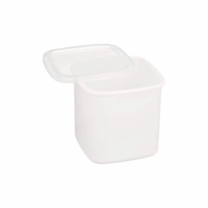 Noda Horo White Enamel Square Food Containers - Small Size with Lid-Kiichin - The #1 Place for Japanese Goods in Your Hand!