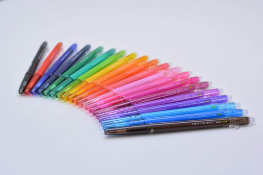 Pilot Frixion Ball Slim 0.38Mm 20 Color Set - Japan's Transparent Pen Case-Kiichin - The #1 Place for Japanese Goods in Your Hand!