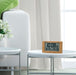 Seiko Clock Digital Alarm Table Clock with Radio Wave, Calendar, Temp & Humidity Display - Light Brown Wood Grain Sq784A-Kiichin - The #1 Place for Japanese Goods in Your Hand!