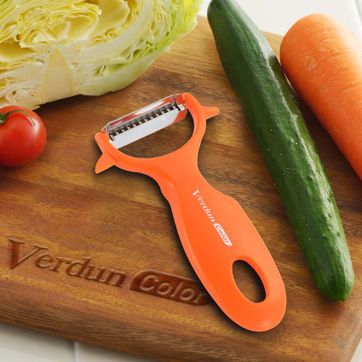 Shimomura Kougyou Vck-02O Kinpira Peeler Orange DW Safe Japan Niigata Tsubame-Sanjo-Kiichin - The #1 Place for Japanese Goods in Your Hand!