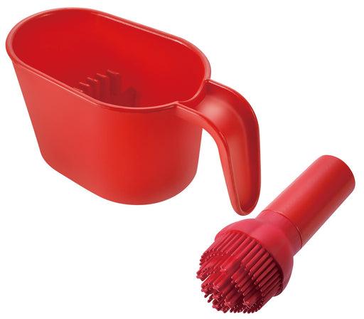 Shimomura Kogyo Yakipa! Takomaru YP-604 Oil Pulling Dishwasher Safe Red-Kiichin - The #1 Place for Japanese Goods in Your Hand!