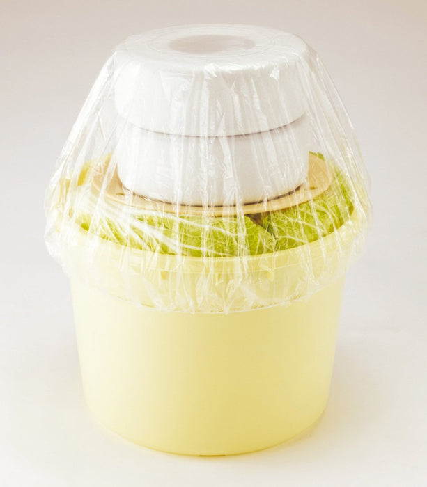 Squirrel Japan Ivory Round Pickle Barrel with Push Lid - Type 5-Kiichin - The #1 Place for Japanese Goods in Your Hand!