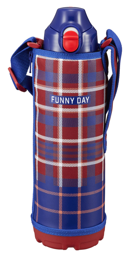 Tiger Thermos 1L Stainless Steel Bottle with Pouch - Sahara Red-Kiichin - The #1 Place for Japanese Goods in Your Hand!