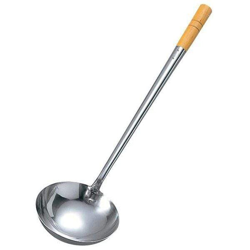 Yamagi Small Stainless Steel Wok Ladle with Wooden Handle-Kiichin - The #1 Place for Japanese Goods in Your Hand!