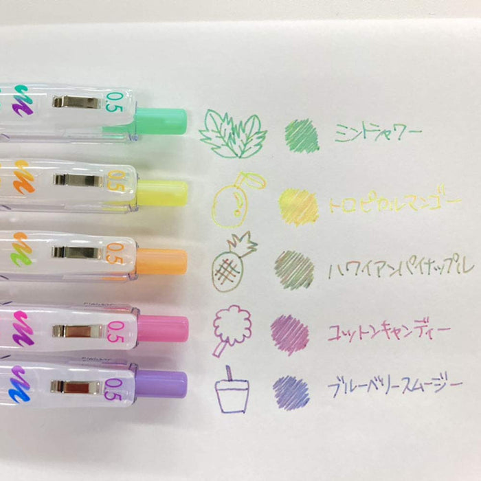 Zebra Sarasa Clip Marble Gel Pen 0.5mm - 5 Colors (Japan)-Kiichin - The #1 Place for Japanese Goods in Your Hand!
