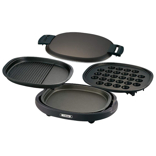 Zojirushi Hot Plate 3 Plate Yakitaki EA-BR30-TA Brown-Kiichin - The #1 Place for Japanese Goods in Your Hand!