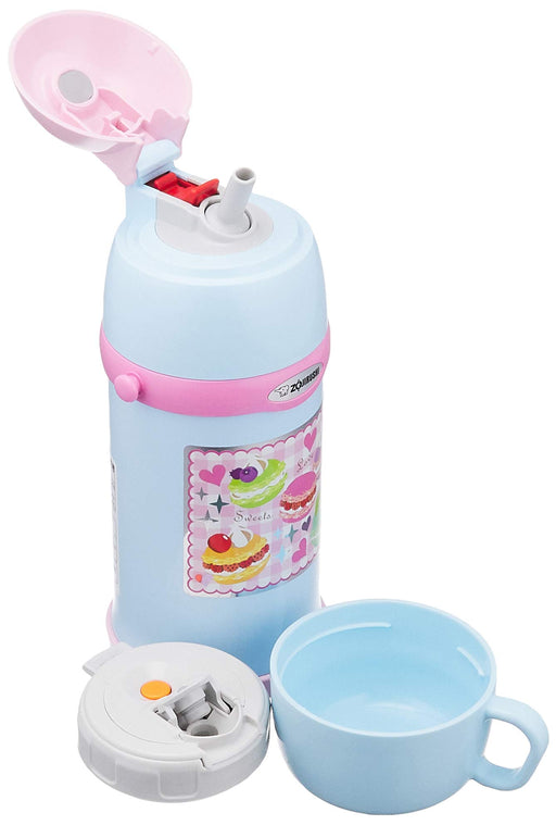 Zojirushi SC-ZT60-AZ 600ml 2-Way Straw & Cup Steel Sports Bottle Aqua Blue-Kiichin - The #1 Place for Japanese Goods in Your Hand!